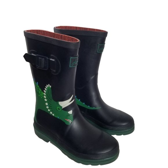 Joules Other - Joules Unisex JNR Welly Print Rhinoceros Rhino Kids Blue Rubber Rain Boo…